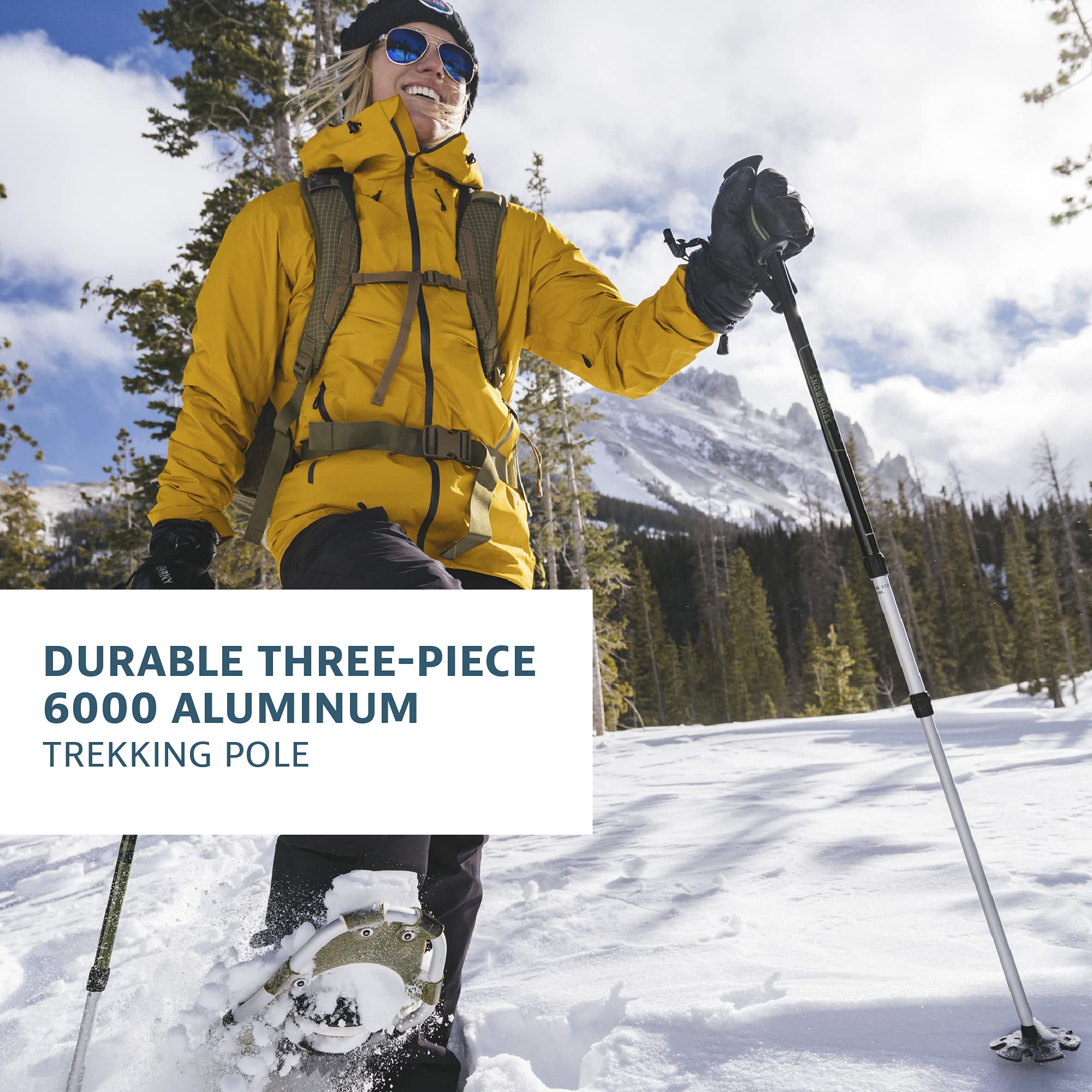 Yukon Charlie's Sherpa Trekking Poles, Twist Lock Adjustment System, Trekking and Snow Baskets Included