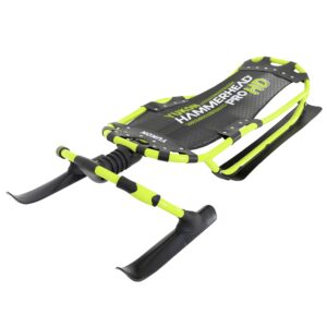 yukon charlie's hammerhead pro hd sled | single rider, speed and steering control, 52-inch x 22-inch