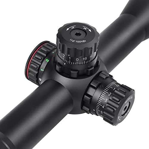 SNIPER MT 4-16X50 AOL Hunting Rifle Scope/Red, Green Illuminated Mil Dot Reticle/Fully Multi-Coated Lens/Adjustable Objective