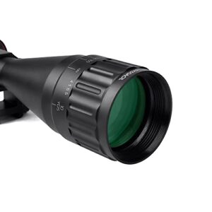 SNIPER MT 4-16X50 AOL Hunting Rifle Scope/Red, Green Illuminated Mil Dot Reticle/Fully Multi-Coated Lens/Adjustable Objective