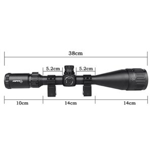 SNIPER MT 4-16X50 AOL Hunting Rifle Scope/Red, Green Illuminated Mil Dot Reticle/Fully Multi-Coated Lens/Adjustable Objective