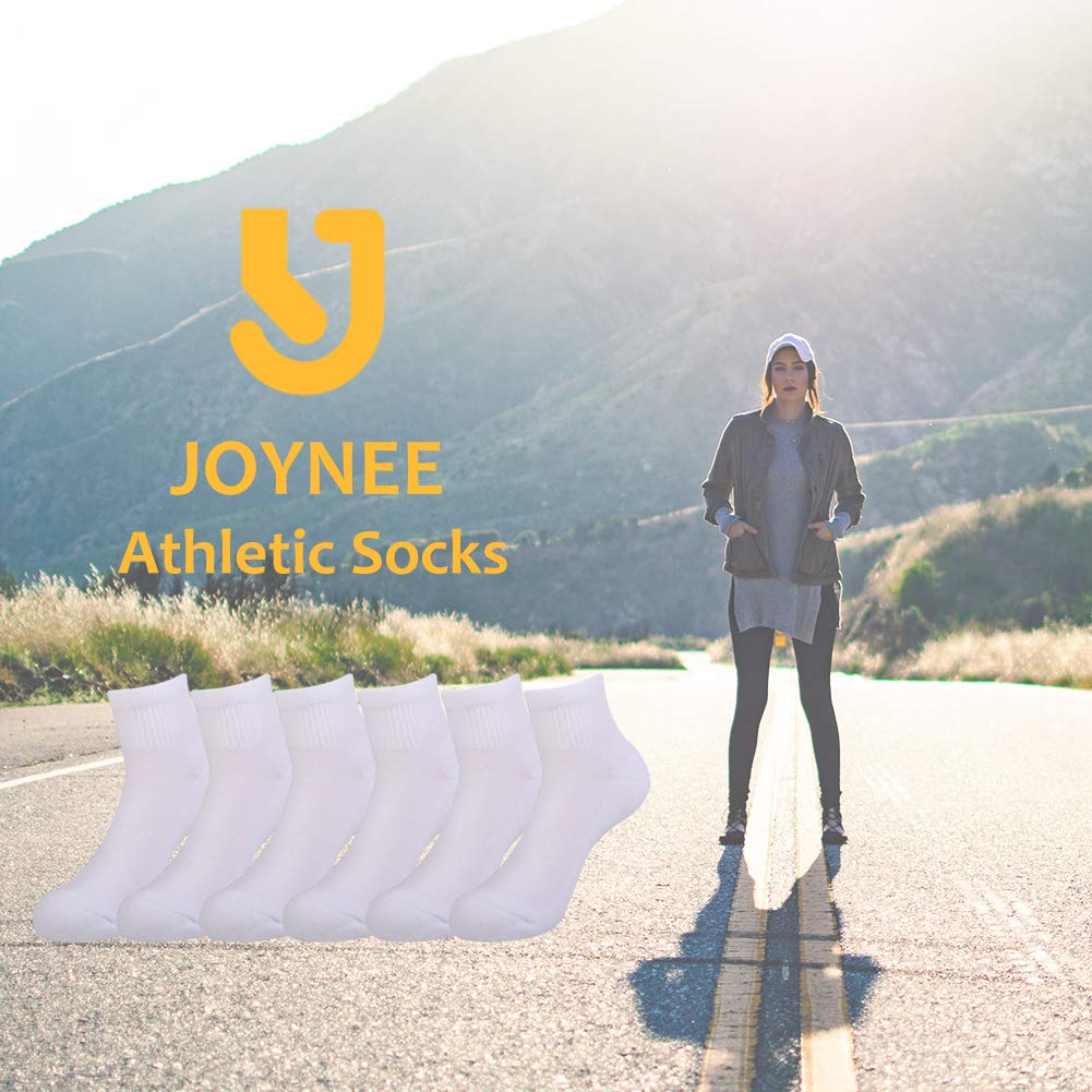 JOYNÉE Ankle Socks Women Low Cut Athletic Running with Cushion for Sports and Casual Use 6-Pairs Pack