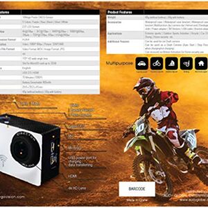 GoVision Active on Director 4K Action Camera | WiFi Full HD | 16MP Photos| Waterproof Camera for Vlogging | 4K Video Recording | Travel Blogging | Video Camera for YouTube