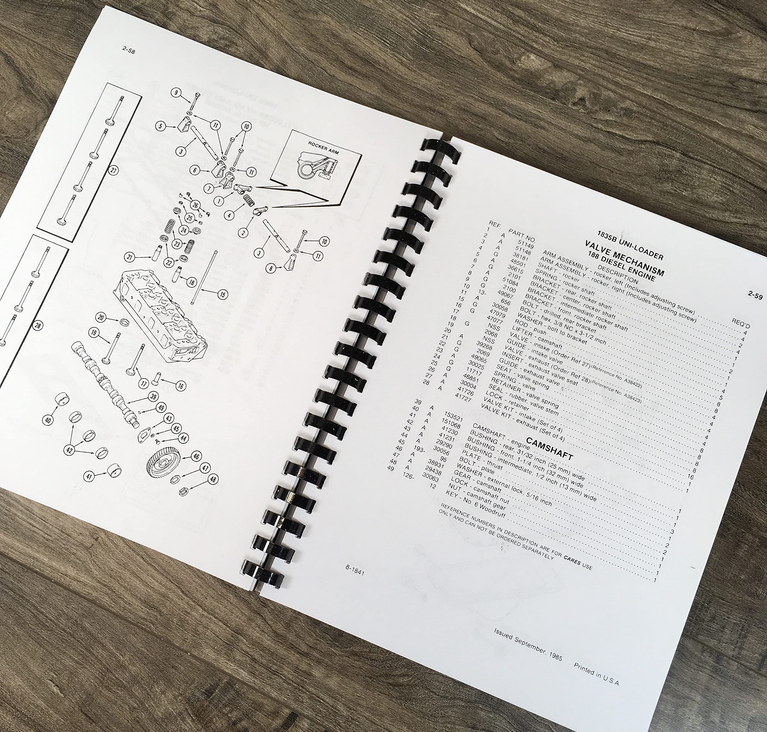 Case 1835B Uni Loader Parts Manual Catalog Skid Steer Assembly Exploded Views