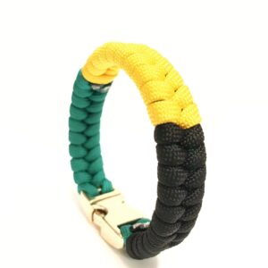 TRU550 Flag of Jamaica Mens & Women Paracord Survival Bracelet Jewelry Jamaican Flag (Size 8.5 inches)