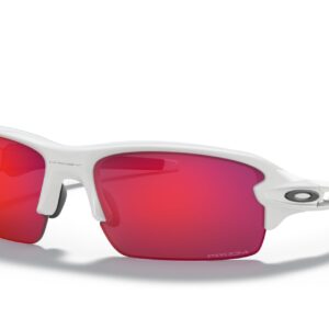 Oakley Youth OJ9005 Flak XS Rectangular Sunglasses, Polished White/Prizm Field, 59 mm