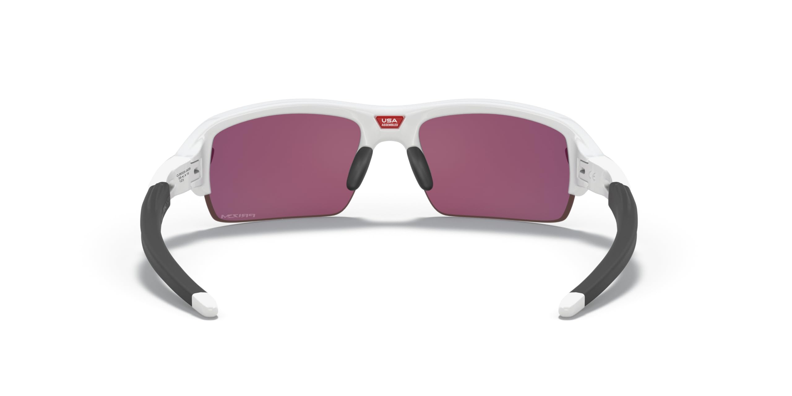 Oakley Youth OJ9005 Flak XS Rectangular Sunglasses, Polished White/Prizm Field, 59 mm