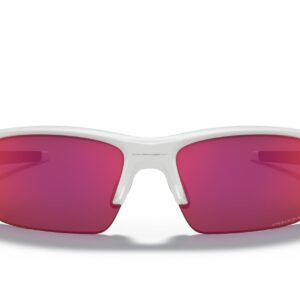 Oakley Youth OJ9005 Flak XS Rectangular Sunglasses, Polished White/Prizm Field, 59 mm