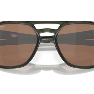 Oakley Men's OO9436 Latch Beta Square Sunglasses, Olive Ink/Prizm Tungsten, 54 mm