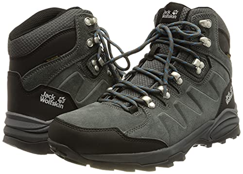 Jack Wolfskin Men's 4049841 Backpacking Boot, Grey/Black, 9