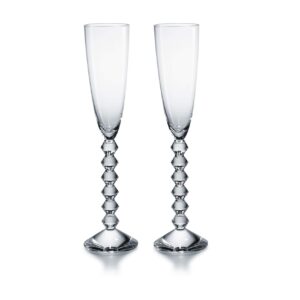 baccarat vega flutissimo clear flute 2811802 - set of 2