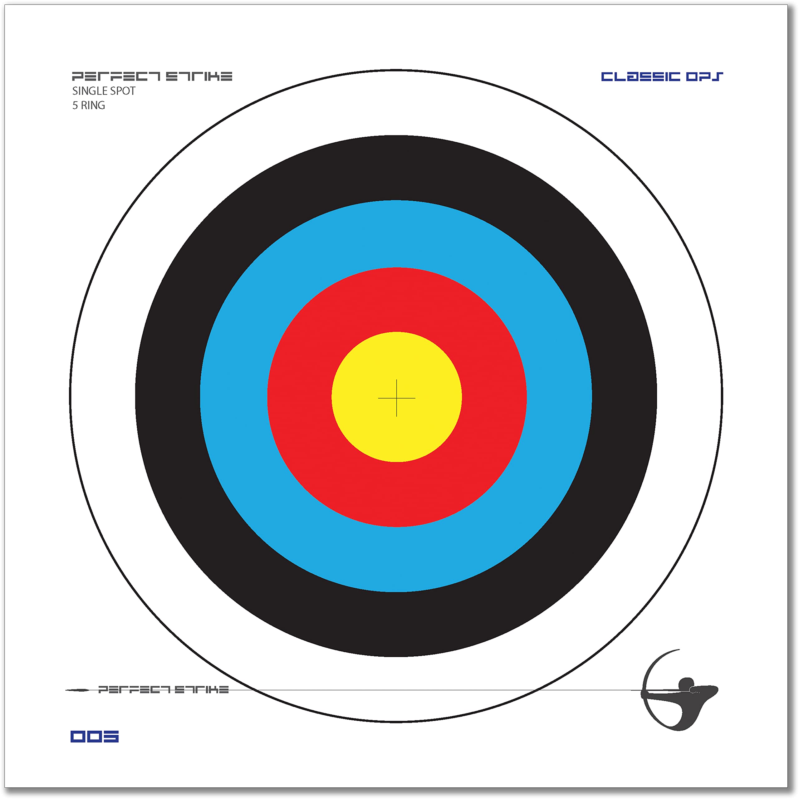 Perfect Strike Archery Targets. Classic OPS No. 005. Archery Paper Targets. Great for practice in the backyard or at the range. (12" x 12") 12 Targets