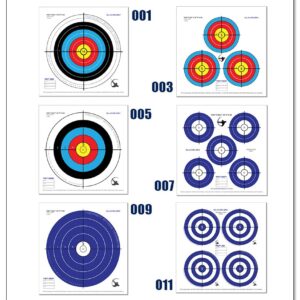 Perfect Strike Archery Targets. Classic OPS No. 005. Archery Paper Targets. Great for practice in the backyard or at the range. (12" x 12") 12 Targets