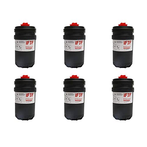 iFJF FF63009 Fuel Filter for 5303743 Replaces FF63008 Element FH22168 with Replacement for B/L Series Engine Filtration 10 Micron Dirt Holding Cap Protection Fuel System Life(Set of 6)