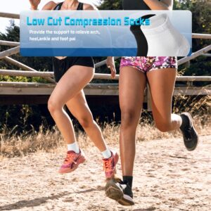 Iseasoo Copper Compression Socks for Men & Women Circulation-Ankle Plantar Fasciitis Socks Support for Athletic Running