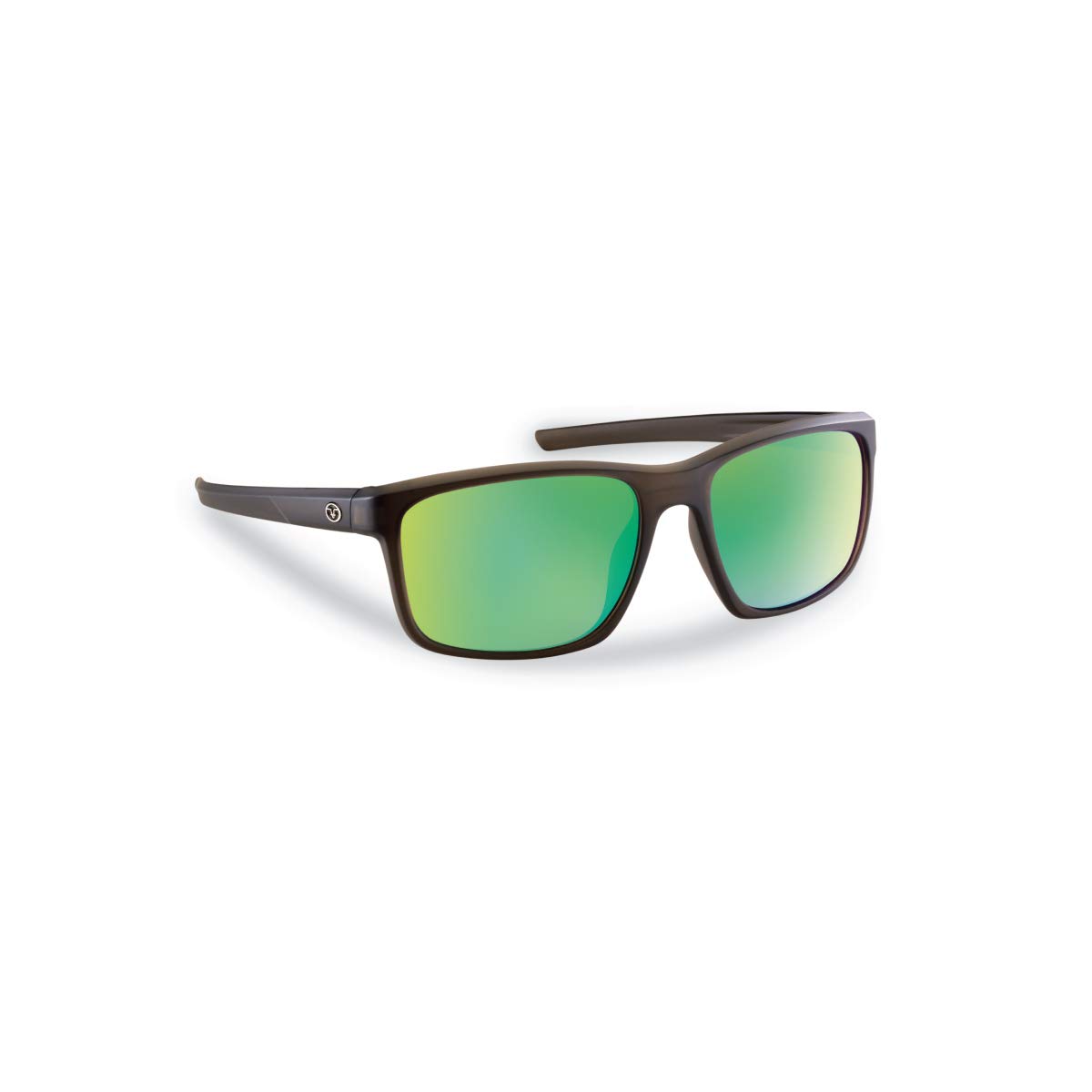 Flying Fisherman Lifestyle Design Polarized Square Rip Current Brown Amber-Green Mirror, One Size