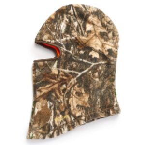 hot shot men’s camo reversible wolf balaclava – realtree edge/blaze orange hunting facemask outdoor