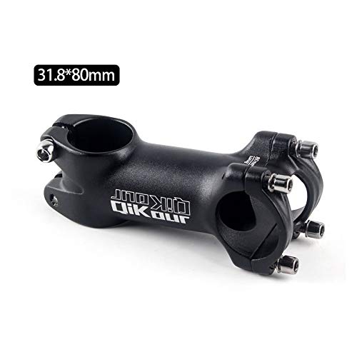 Bike Stem 31.8 Bicycle Stem 7 Degree Handlebar Riser Extender for Road Bike, Mountain Bike, MTB, BMX, Cycling (Only Fit 1.25"/31.8mm Handlebar) (31.8 x 80mm)