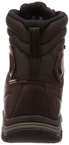 KEEN mens Targhee Lace High Polar Waterproof Insulated Snow Boots, Cocoa/Mulch, 10.5 US