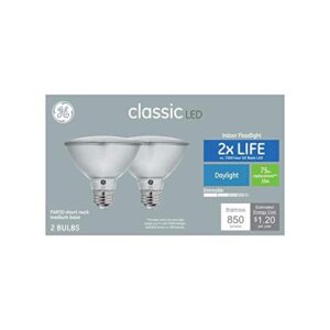 GE Classic 2-Pack 75 W Equivalent Dimmable Daylight Par30 Shortneck LED Light Fixture Light Bulbs