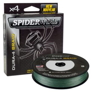 spiderwire sdr4b65g-125 dura-4 braided fishing line, 125 yd, 65 lb, moss green, 125 yd/ 65 lb