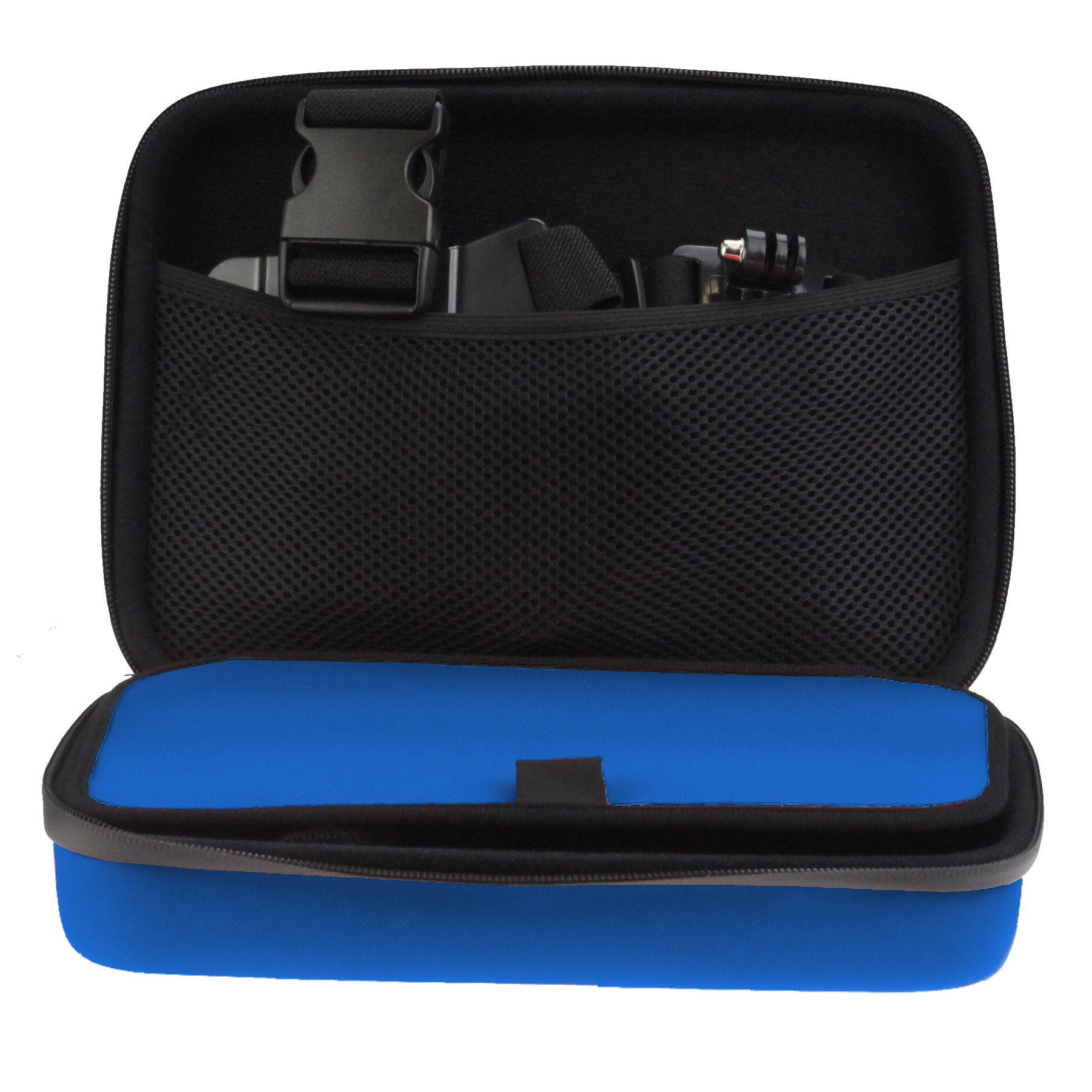 Navitech Blue Heavy Duty Rugged Hard Case/Cover Compatible with The Veho Muvi KX-2 Pro Action Camera