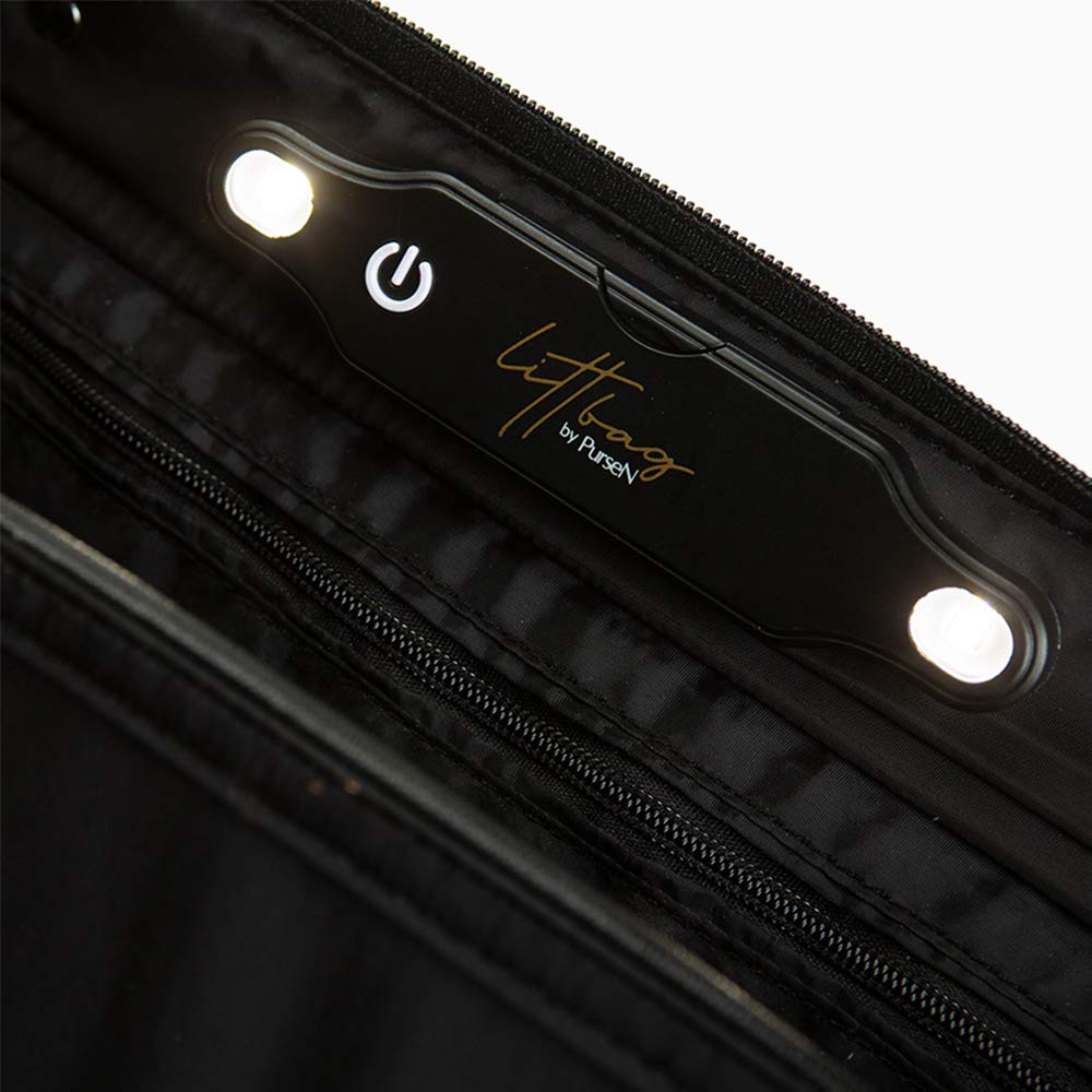 PurseN Oprah's Favorite LittBag LED Lighted Organizer Insert for Handbags Purses