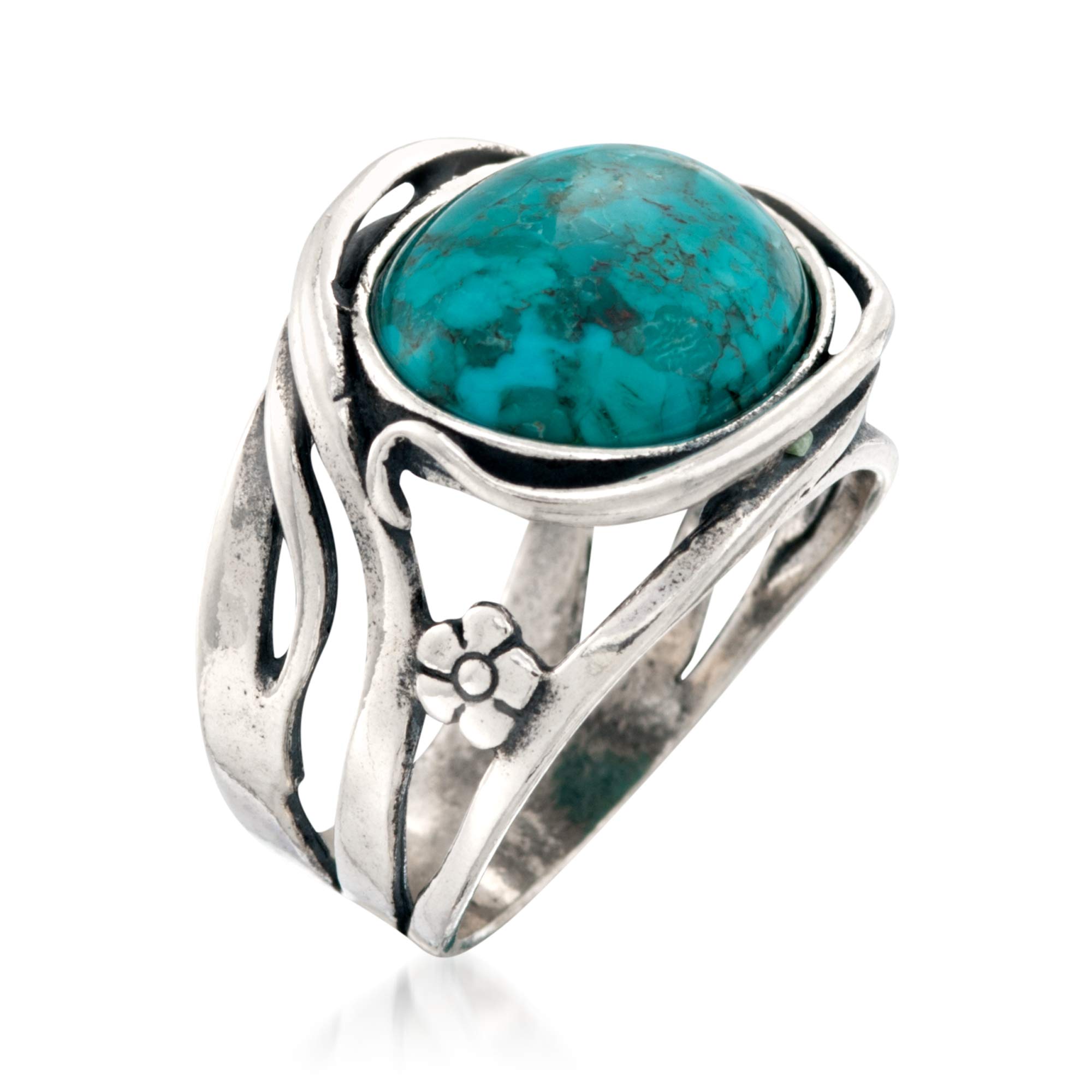 Ross-Simons Turquoise Ring in Sterling Silver. Size 9