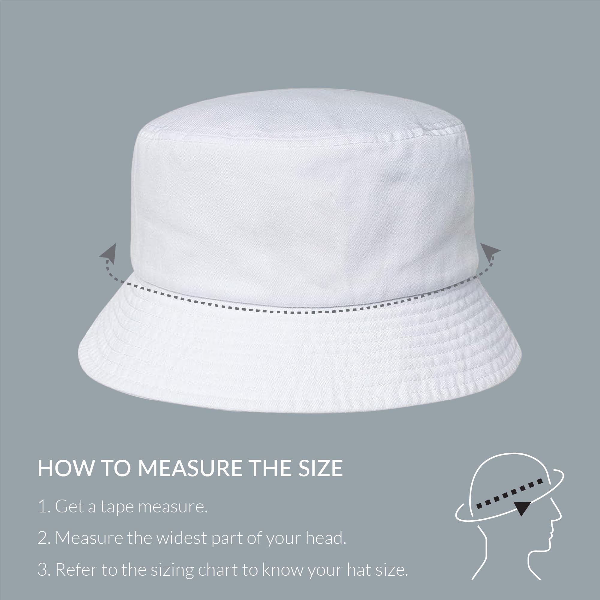 Kangol Washed Bucket Hat - White/M White, Medium