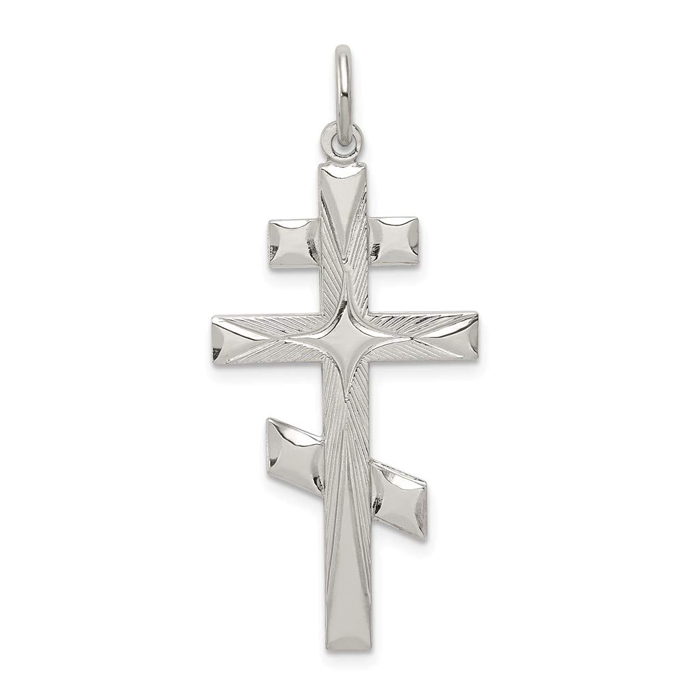 BillyTheTree Jewelry Sterling Silver Eastern Orthodox Cross Pendant