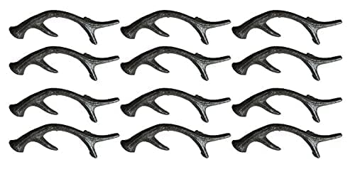 Midwest Craft House 12 Handles Pulls Deer Antler Drawer Cabin Man Cave Door Dresser Elk Ranch Decor