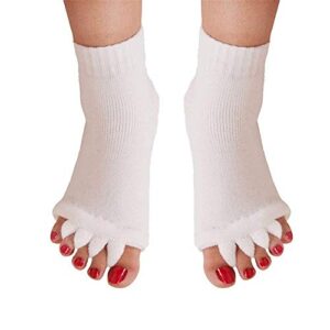 Toe Separator Socks Yoga Sports Gym Health Massage Foot Alignment Socks