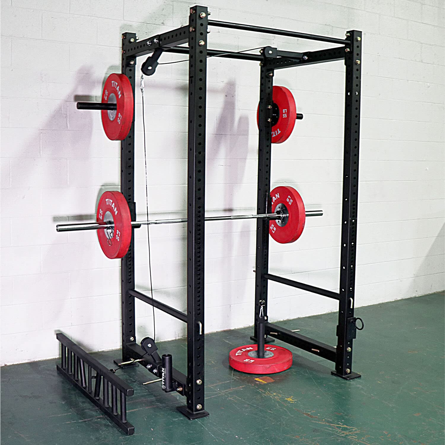 Titan Fitness Low Pulley Add-On for X-3 Series Power Rack