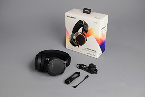 steelseries Arctis Pro High Fidelity Gaming Headset - Hi-Res Speaker Drivers - DTS Headphone:X v2.0 Surround for PC (Renewed)