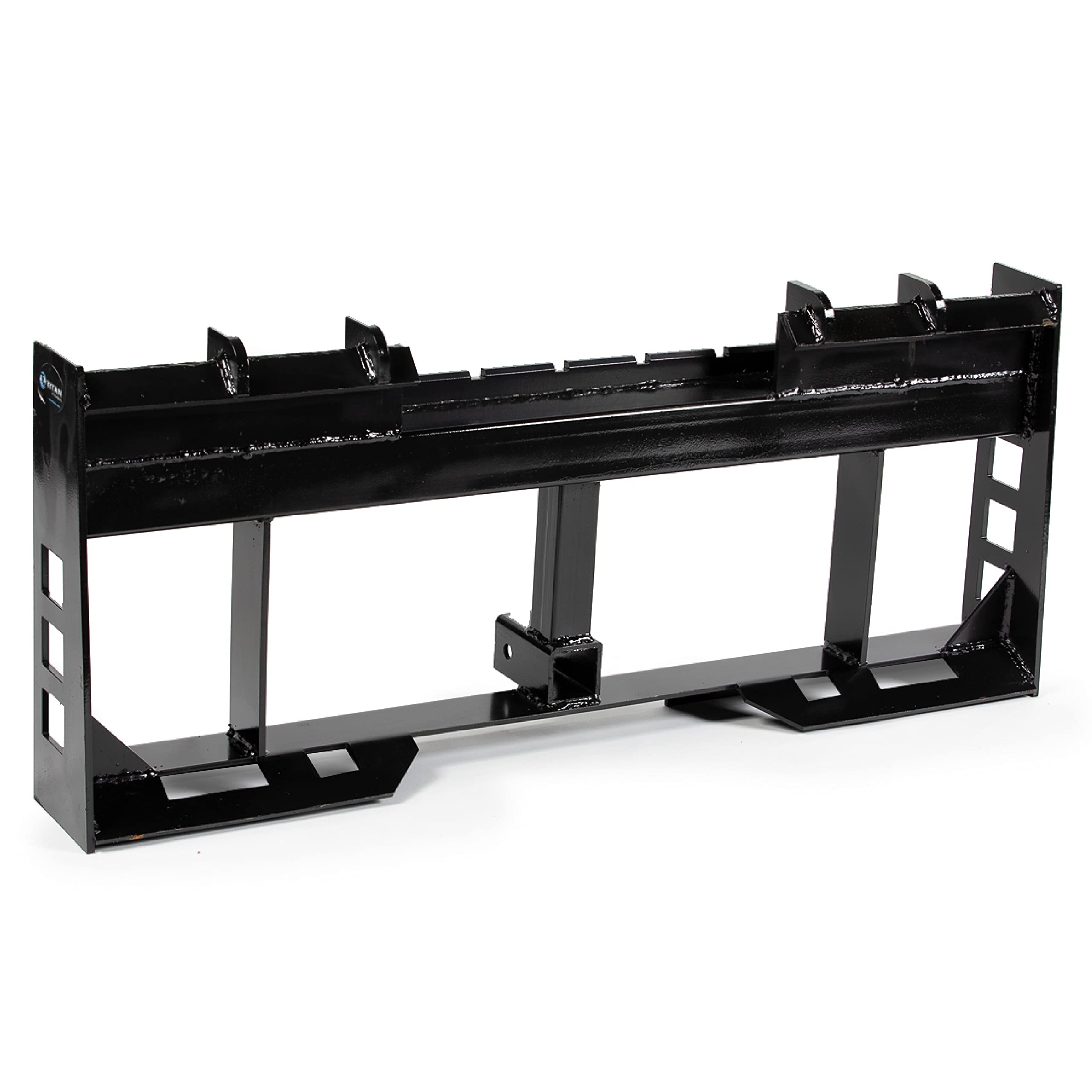 Titan Attachments 45" Skid Steer Pallet Fork Frame Attachment, Rate 4,000 LB, Quick Tach Tractor, 2" Receiver Hitch