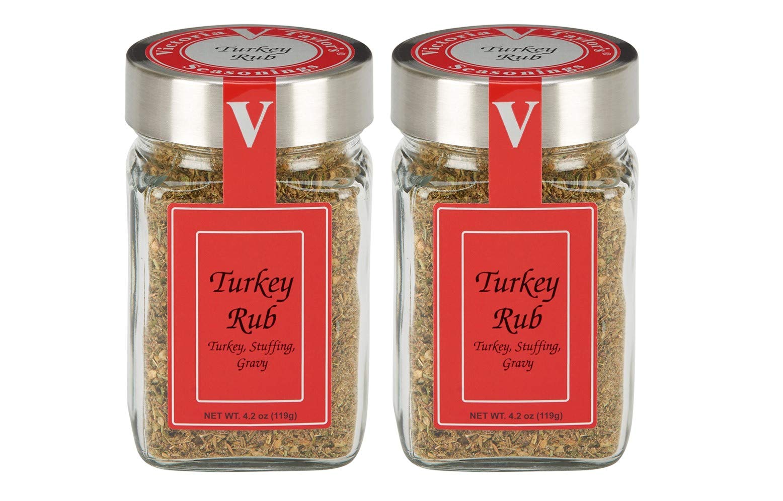 Turkey Rub- Two 4.2 oz. Jars - Seasons turkey, stuffing, and gravy.