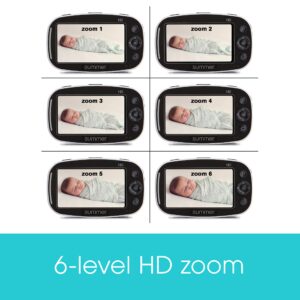 Summer Infant Baby Pixel Zoom HD Video Baby Monitor with 5" Display & Remote Steering Camera, Clearer Nighttime Views & SleepZone Boundary Alerts, High Definition