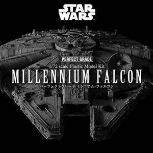 Revell RV01206 Bandai Perfect Grade Star Wars Millennium Falcon Plastic Model kit, Various, 48.2cm