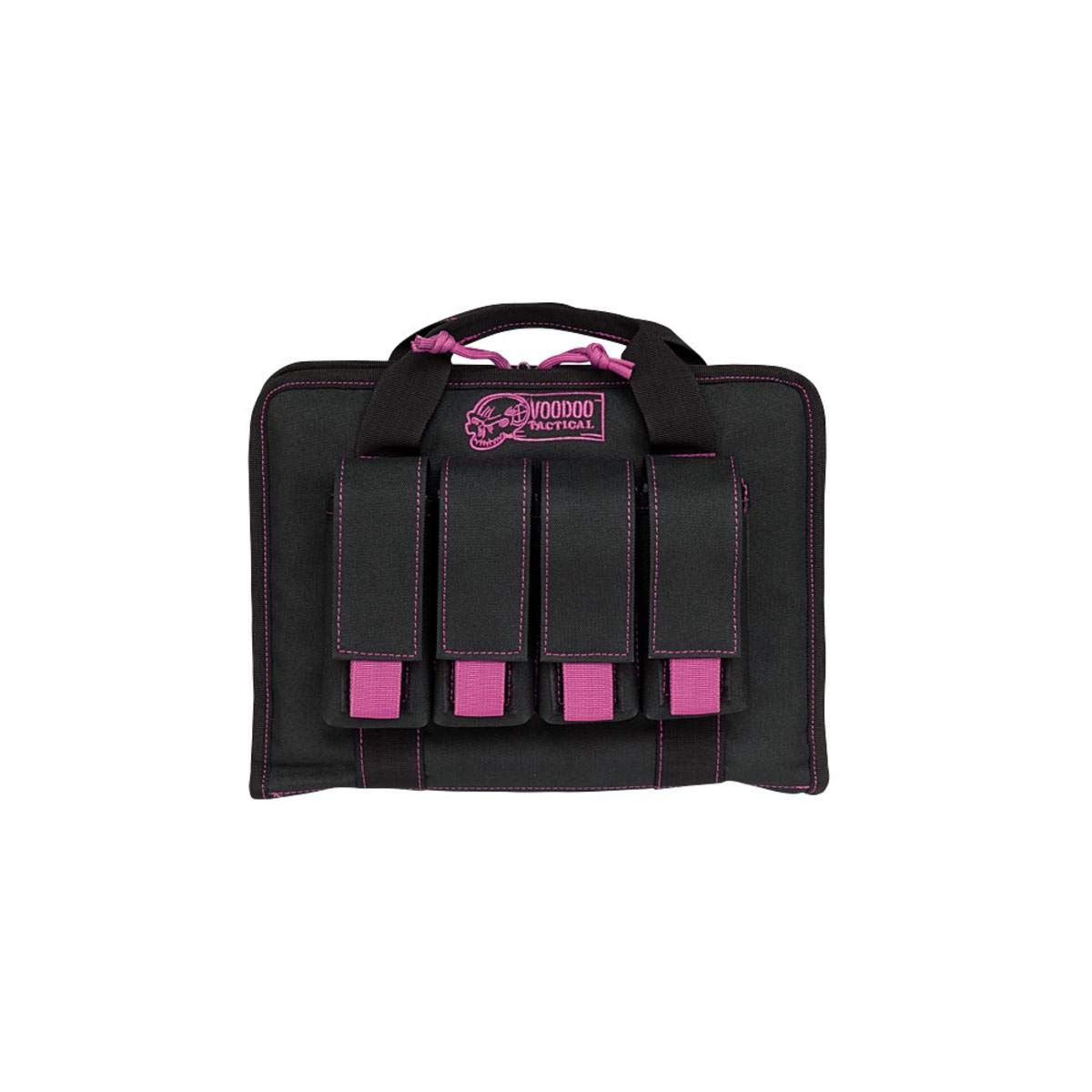 Pistol Case with Mag Pouches - Lady Voodoo Custom Series, Black/Purple