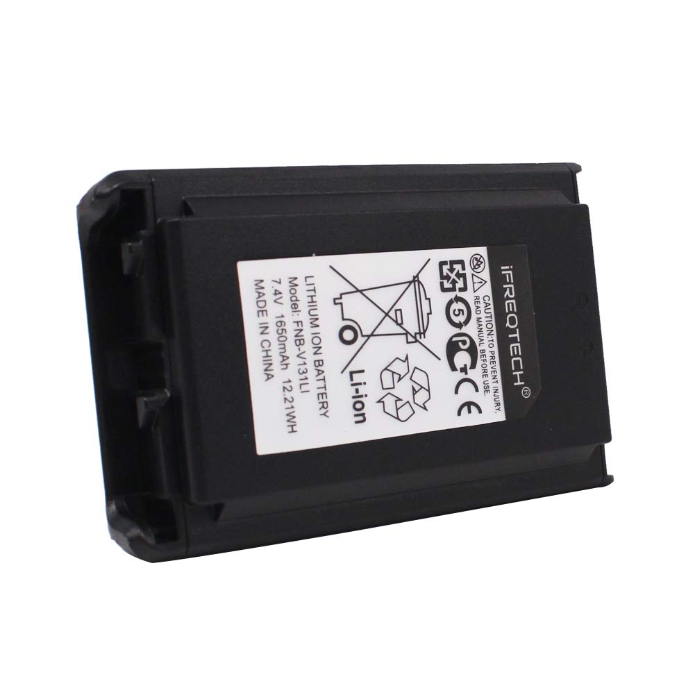 IFREQTECH FNB-V131LI Battery for Vertex VX-230 VX-231 VX-234 VX-228 1650mAh Li-ion Battery Replacement