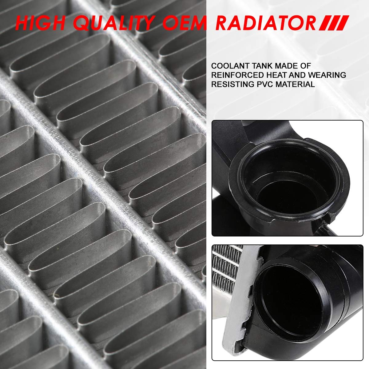 Auto Dynasty DPI 1452 1-Row Cooling Radiator Compatible with Ford F150 F250 F350 Bronco 4.9L AT/MT 85-96, Aluminum Core Factory Style