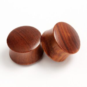 TBOSEN Set Of 4 Pairs Wood Gauges Ear Tunnels Double Flare Plugs Expander Body Piercing Jewelry