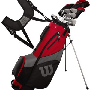 WILSON Golf Profile SGI Men's Complete Golf Set — Long, Right Hand,Red (Long)