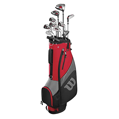 WILSON Golf Profile SGI Men's Complete Golf Set — Regular, Right Hand,Red (Regular)