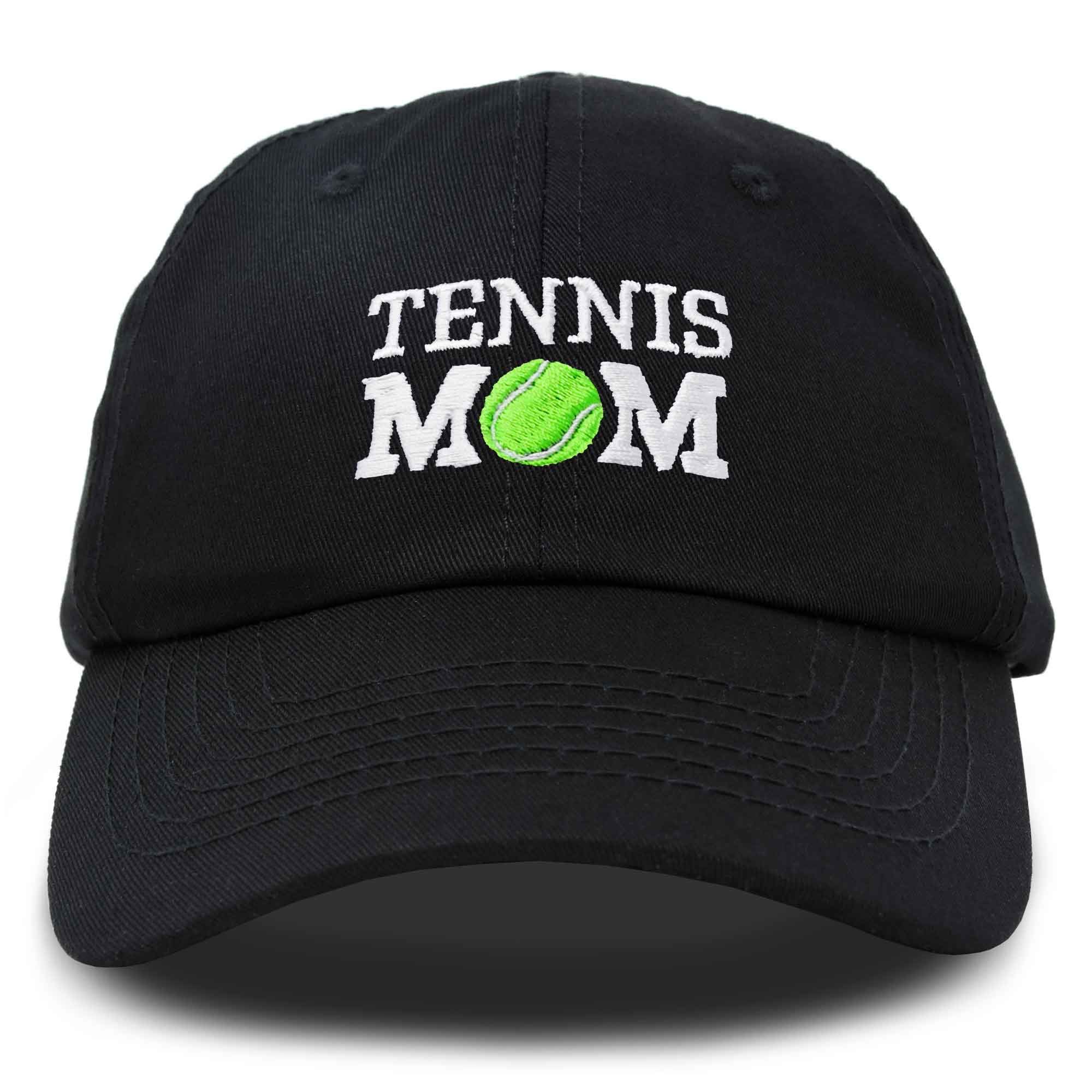 DALIX Premium Cap Tennis Mom Hat for Women Hats and Caps in Black