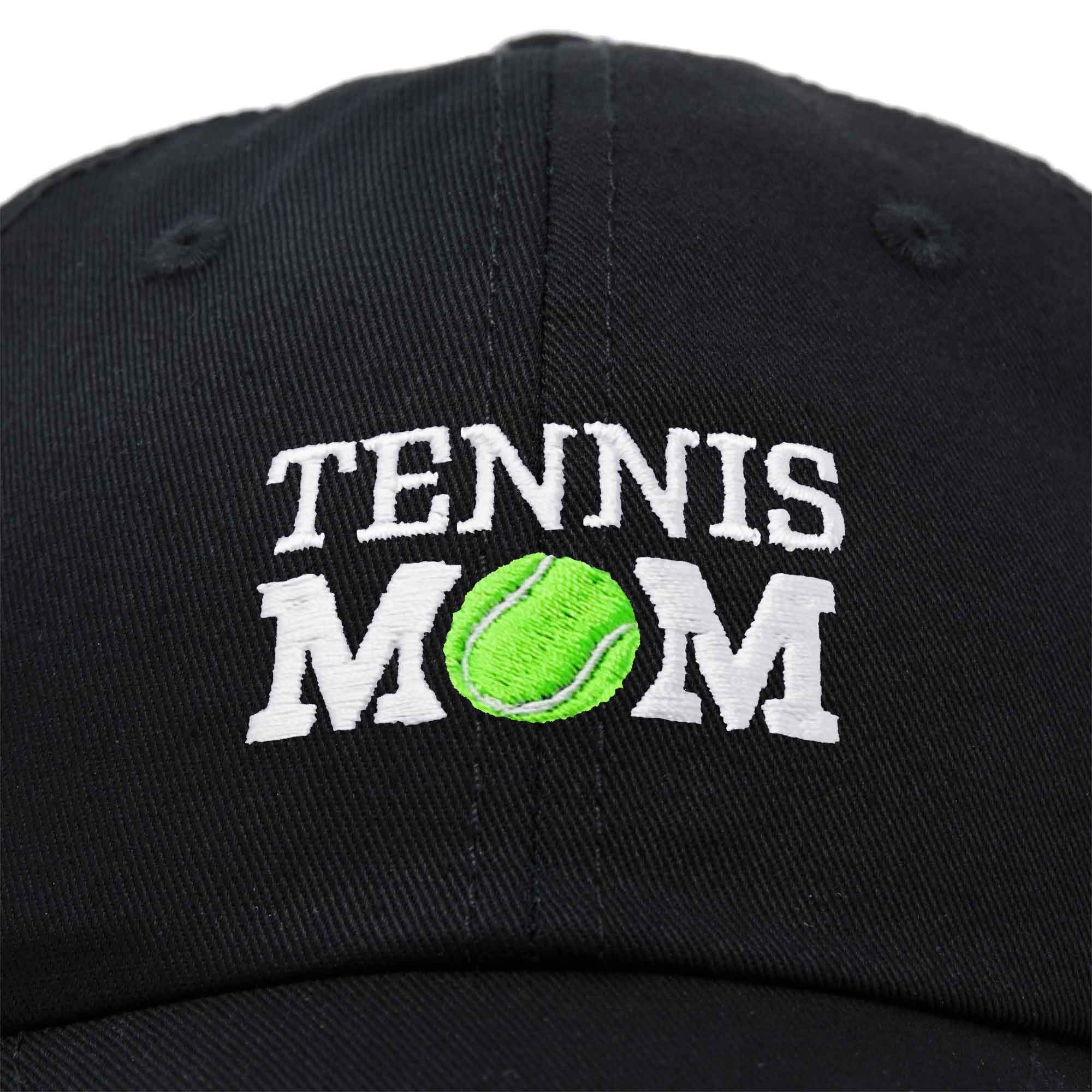 DALIX Premium Cap Tennis Mom Hat for Women Hats and Caps in Black