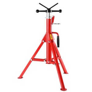 Mophorn V Head Pipe Stand Adjustable Height 28-52 Inch, Jack Stands 2500 LB. Capacity,Folding Portable 1/2 to 12 Inch Supporting,Steel