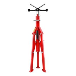 Mophorn V Head Pipe Stand Adjustable Height 28-52 Inch, Jack Stands 2500 LB. Capacity,Folding Portable 1/2 to 12 Inch Supporting,Steel