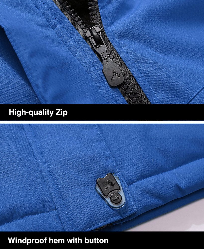 Mens Ski Jacket Fleece Jacket Snow Jacket Skiing Jacket Men Winter Coats for Men Snowboarding Jacket Waterproof Jacket US L=CN 3XL