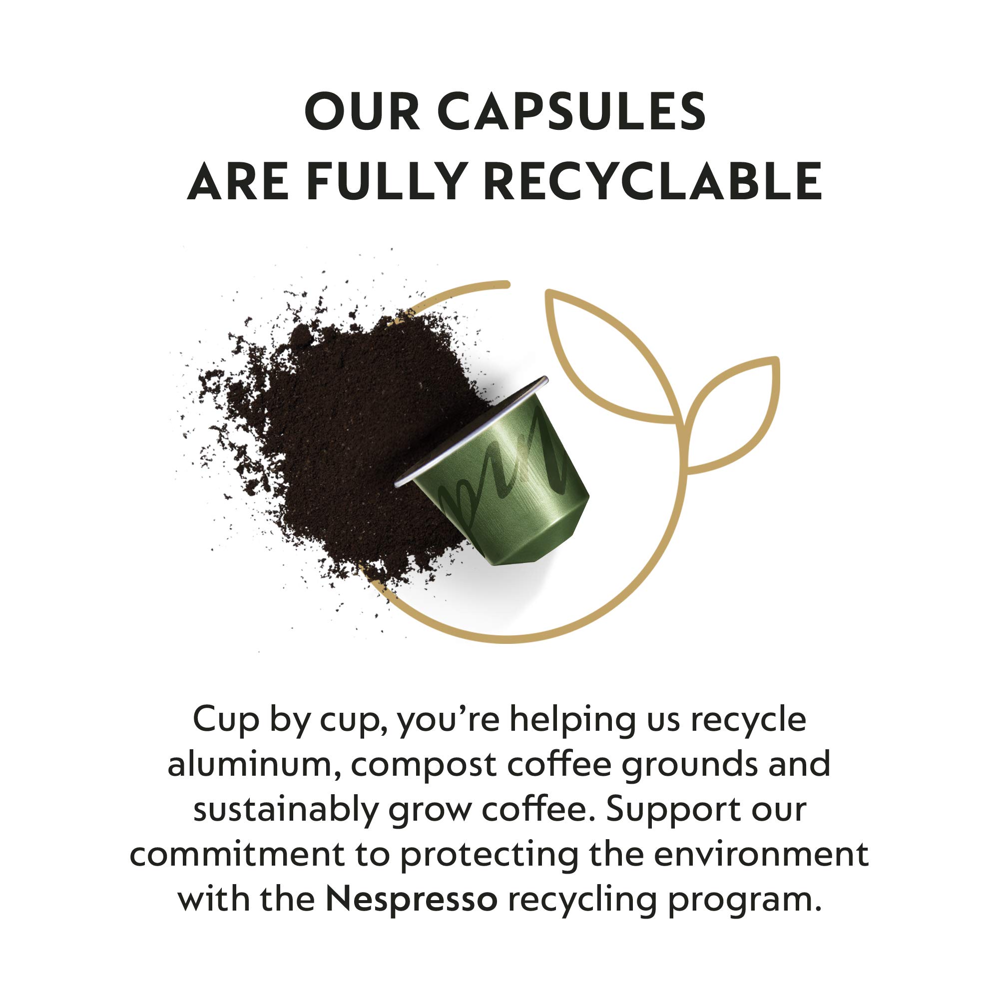 Nespresso Capsules OriginalLine, India Master Origin, Dark Roast Coffee, 50-Count Espresso Coffee Pods, Brews 1.35oz